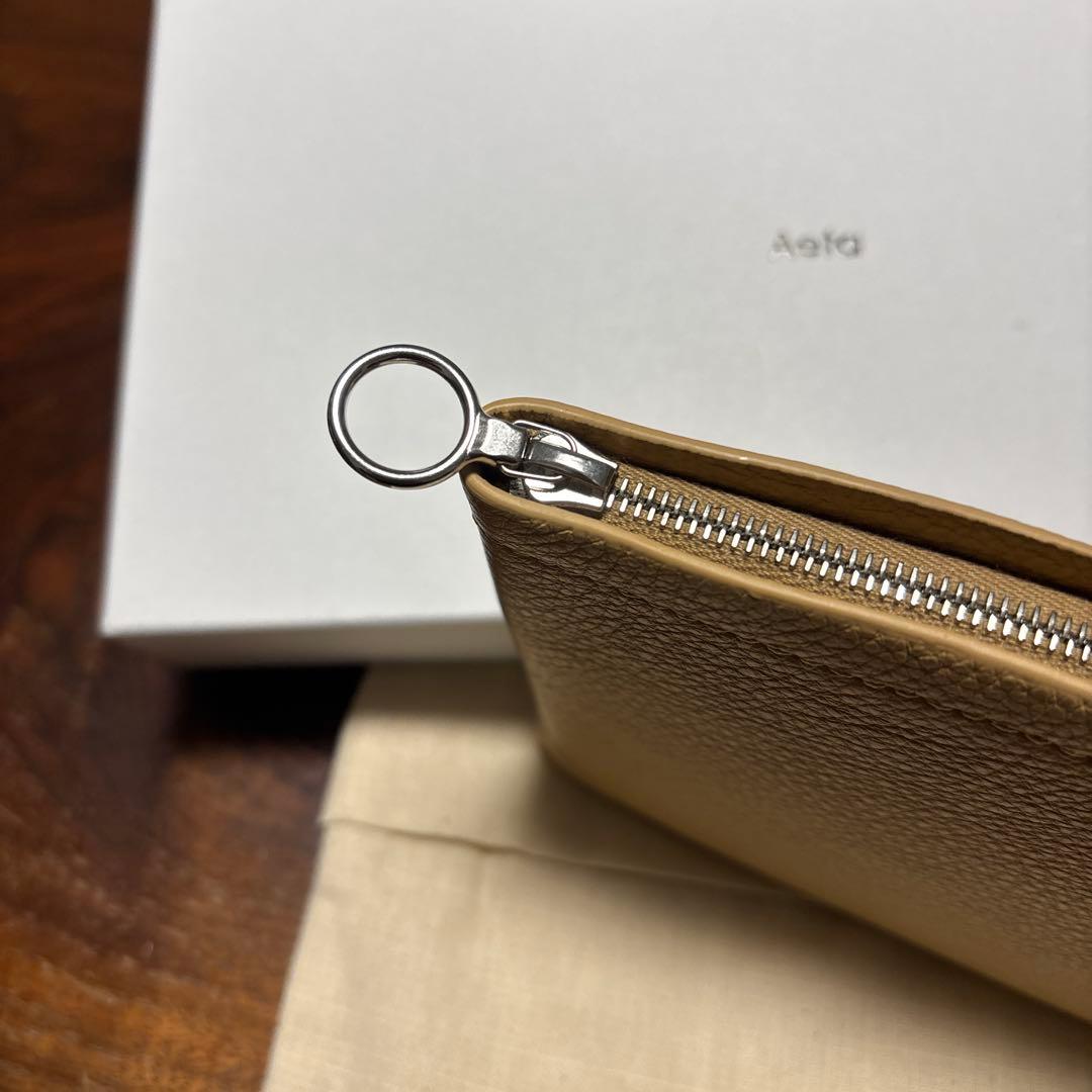 Aeta アエタ PG17 LONG WALLET BEIGE 新品