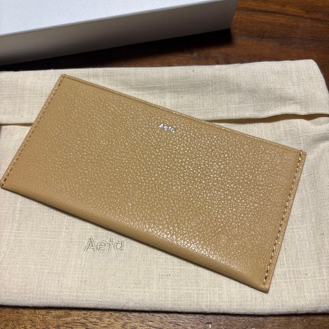 Aeta アエタ PG17 LONG WALLET BEIGE 新品