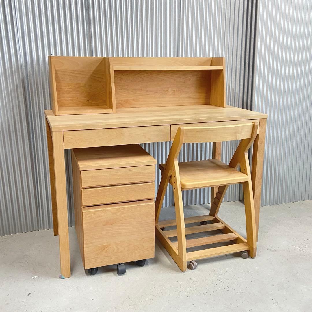 杉工場⭐️レグシー　学習机　セット　北欧　ナチュラル