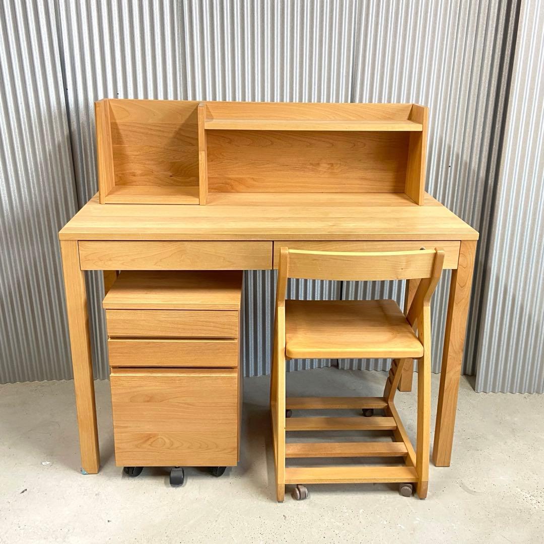 杉工場⭐️レグシー　学習机　セット　北欧　ナチュラル