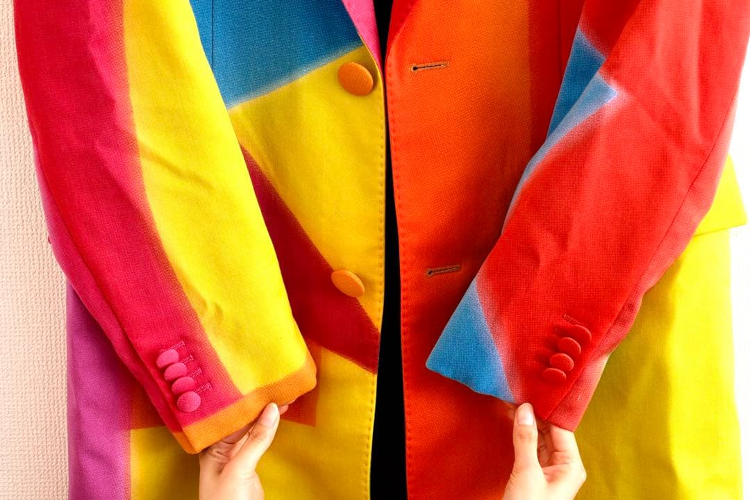 激レア　モスキーノ COUTURE ロングコート　カラフル　美品　ジャケット
