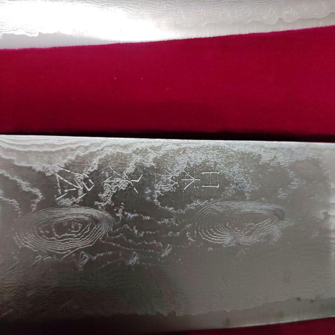 日本橋木屋　200年記念49層墨流しスーパーゴールド粉末鋼包丁+古代檜のまな板