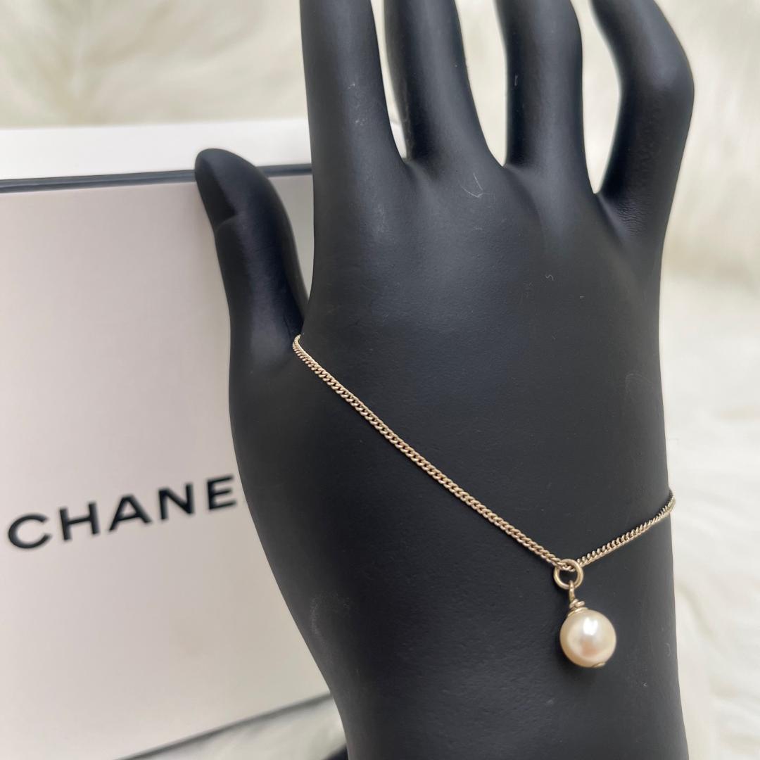 美品✨シャネル　パールブレスレット　シルバーゴールド