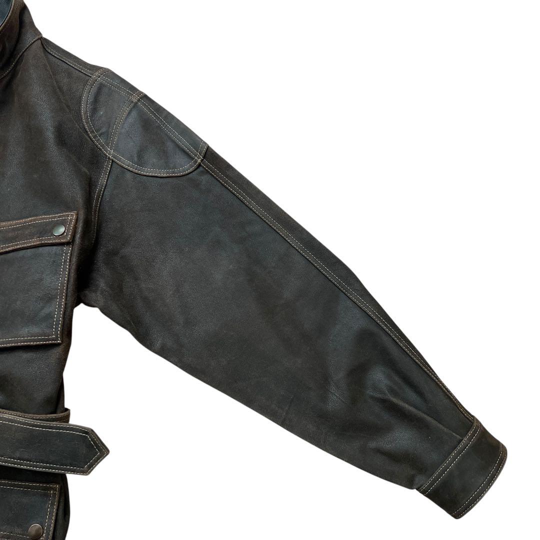 KADOYA　K'S LEATHER 　ゴートスキン レザージャケット 　ロング