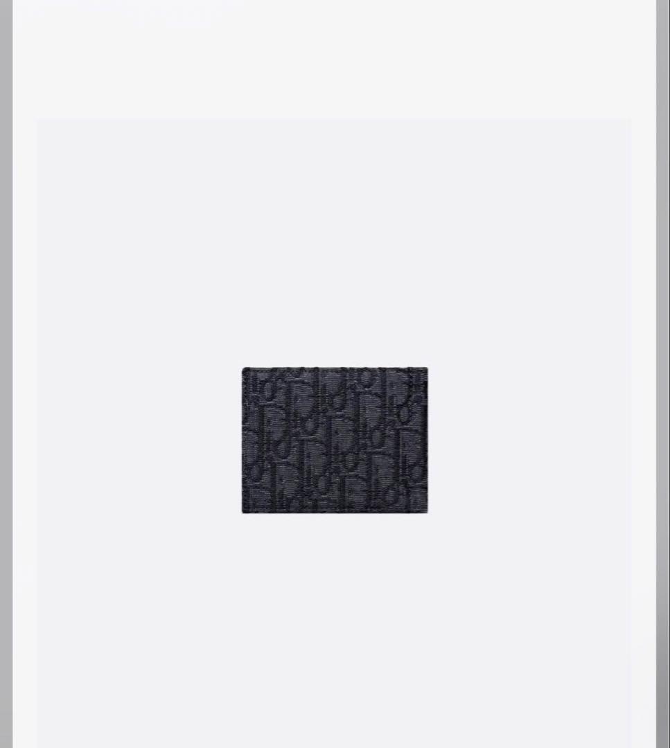m*★様 【正規品・美品】Dior オブリーク マネークリップ ジャガード カー