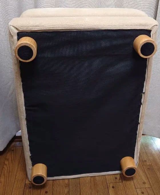 無印良品　オットマン　木製脚　ベージュ