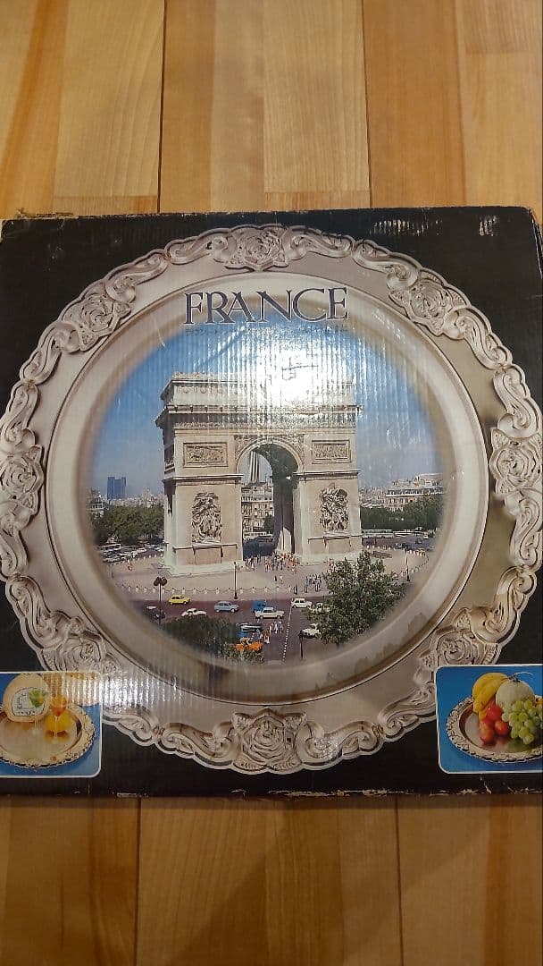 フランス ラウンドトレー ステンレス お盆