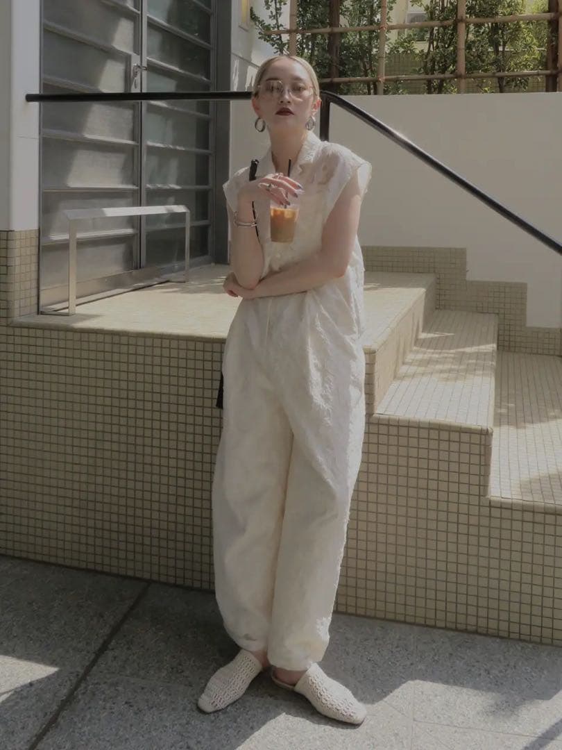 サロペット・オーバーオール・オールインワン AMERI SHEER JACQUARD TAILORED ROMPERS