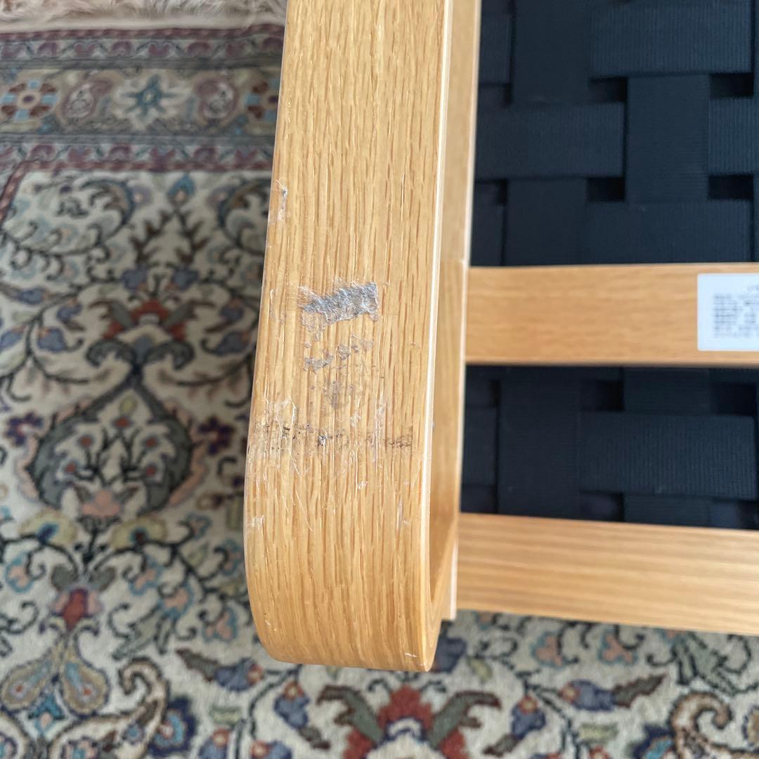 無印良品　リビングでもダイニングでもつかえるソファチェア・オーク材②