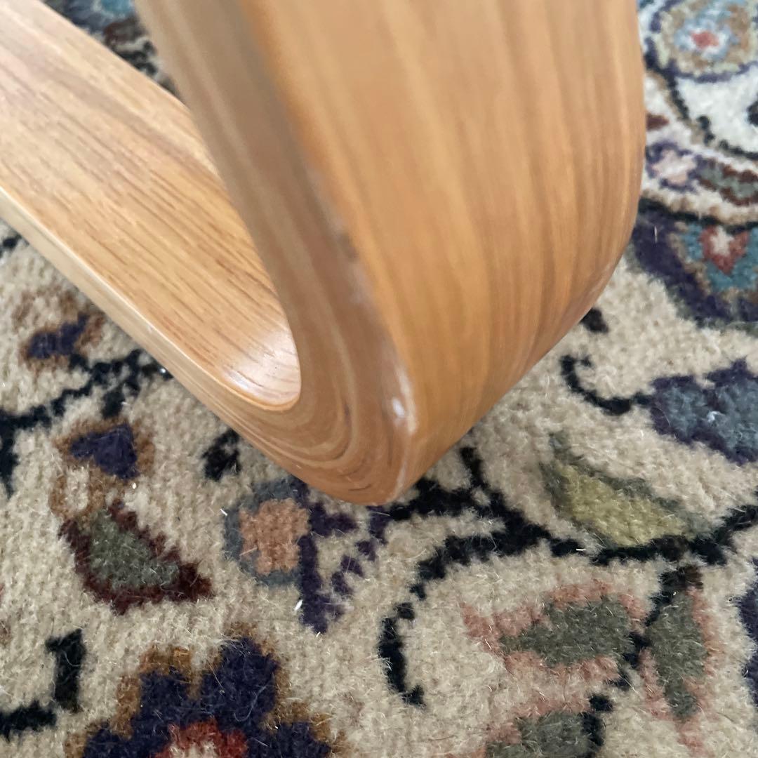 無印良品　リビングでもダイニングでもつかえるソファチェア・オーク材②