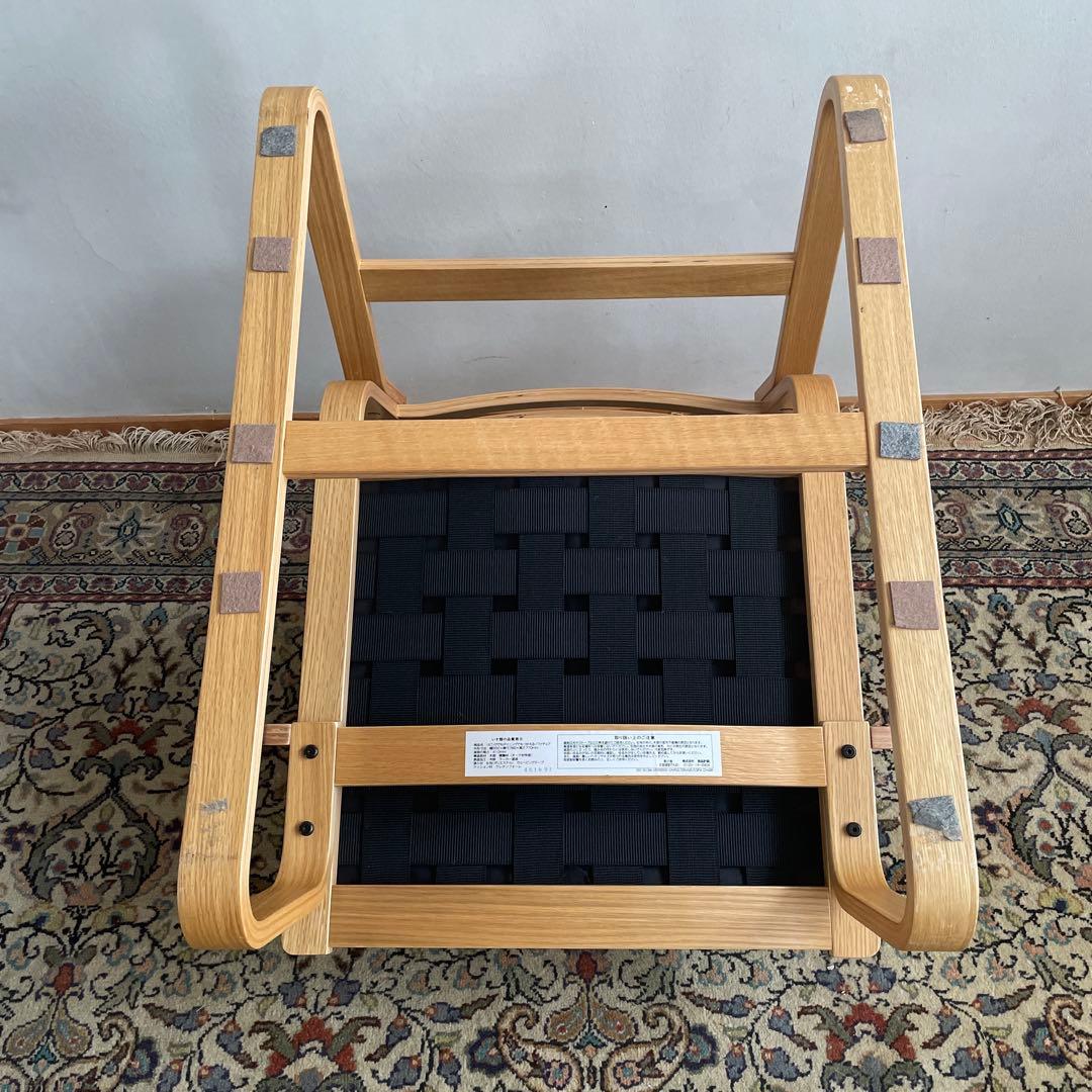 無印良品　リビングでもダイニングでもつかえるソファチェア・オーク材②