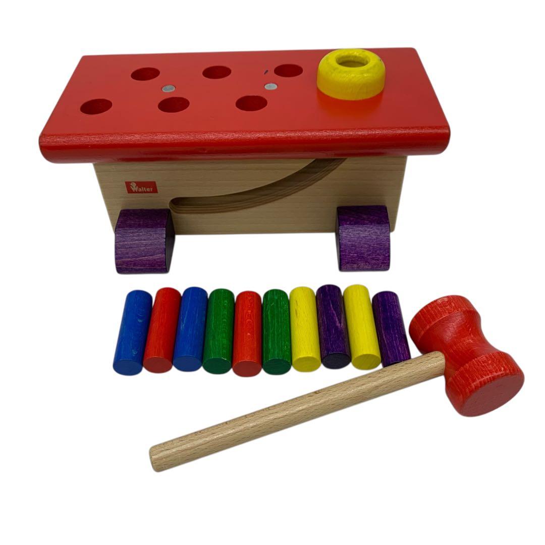 ⭐︎▲ NIC社　Walter 木製知育玩具　ハンマートイ　大工さん　ニック