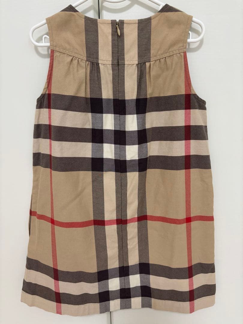 BURBERRY バーバリー チェック柄 ジャンバースカート 6Y 116cm