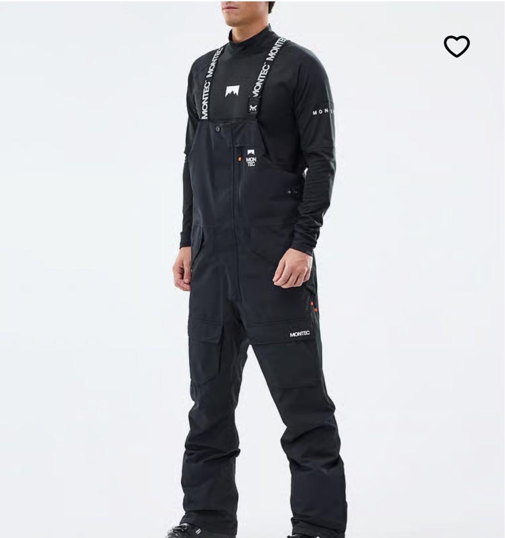 MONTEC スキー スノーボード ビブパンツ Sサイズ　ブラック