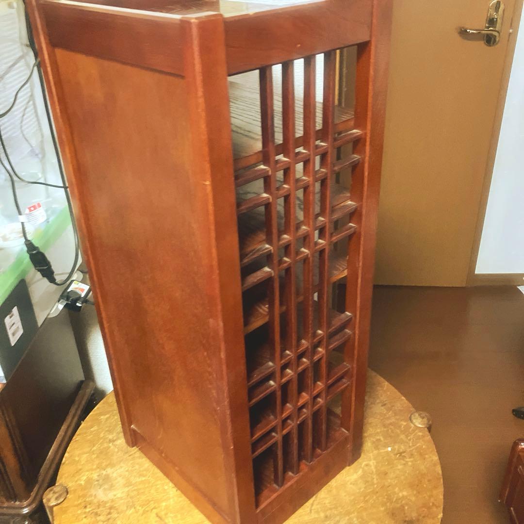 昭和レトロ オールドカリモク シューズラック 下駄箱 花台 電話代 木製 小棚