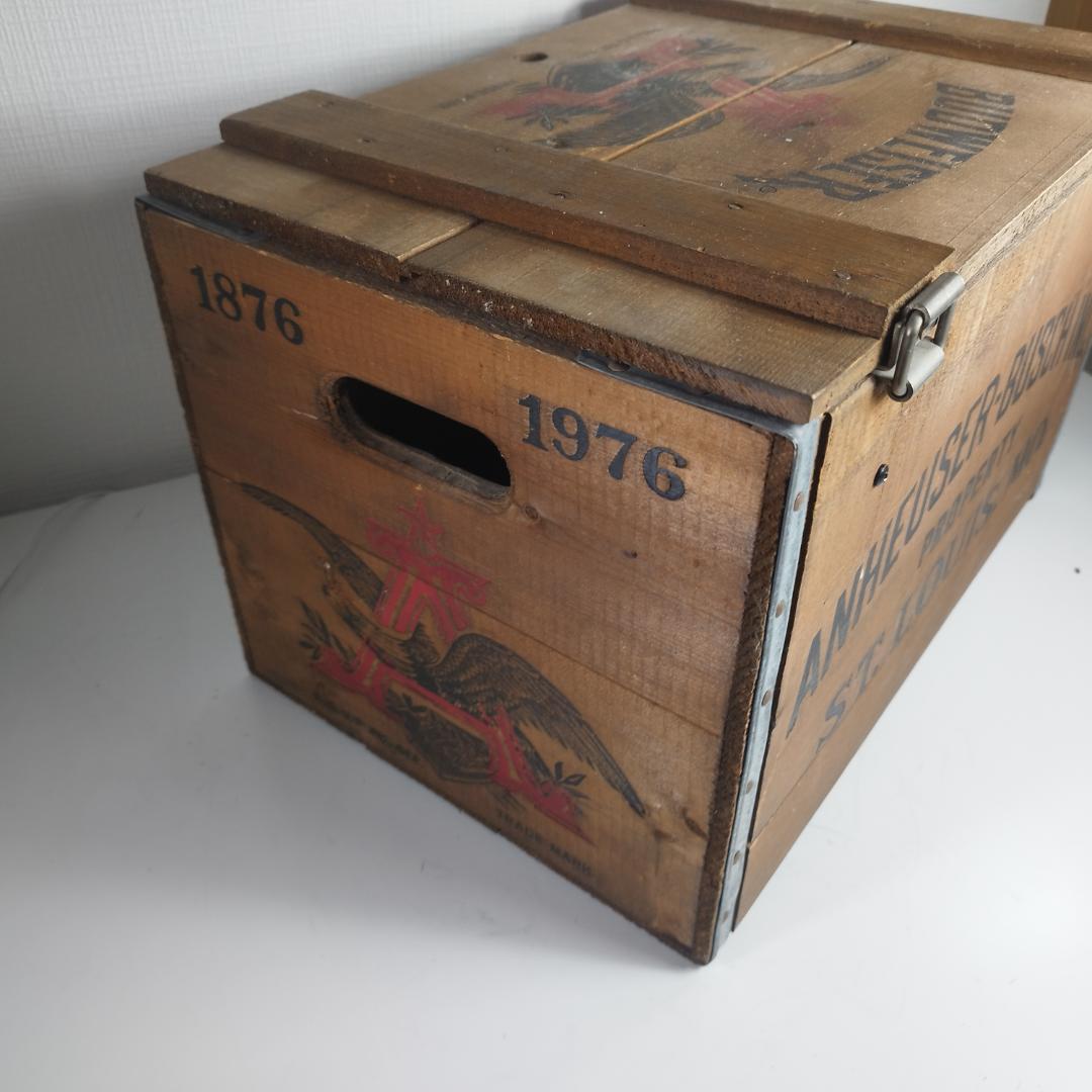 Budweiser バドワイザー 木箱 Anheuser-Busch I4bO