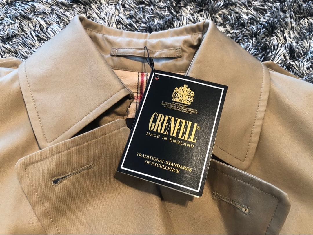 【新品未使用】GRENFELL グレンフェル トレンチコート 38 英国製