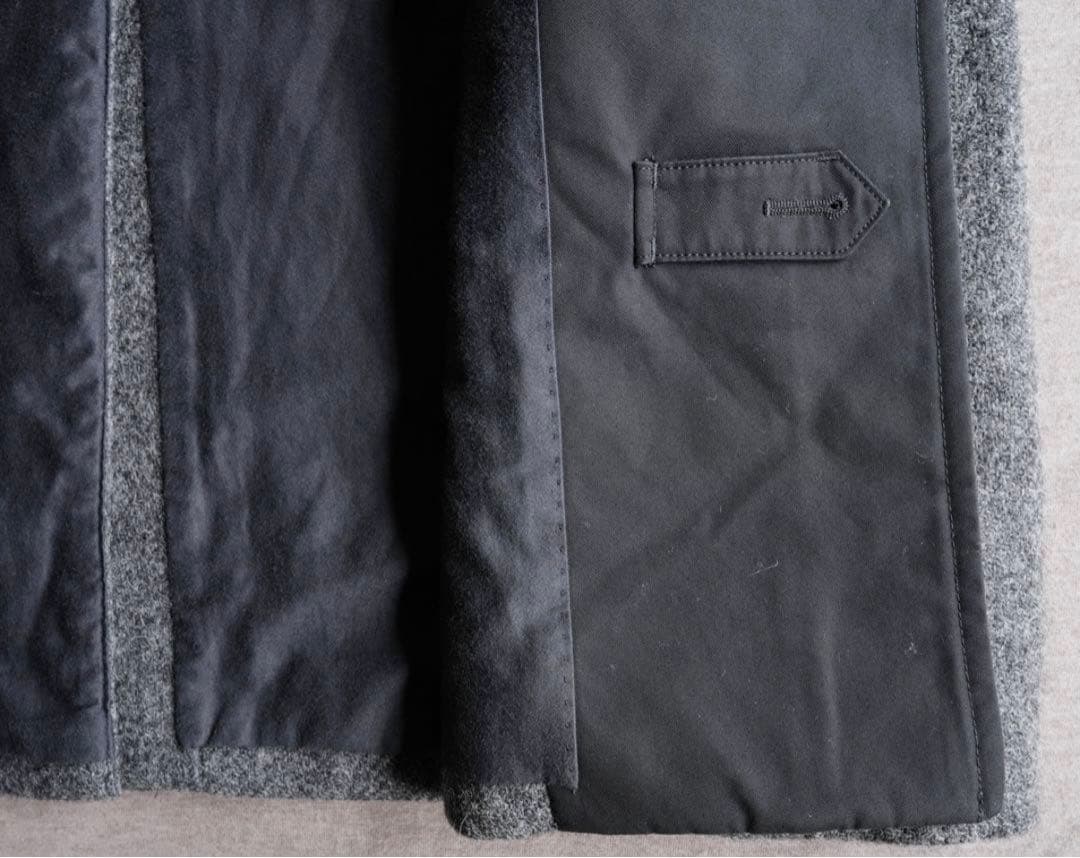 ハリスツイード　HARRIS TWEED ステンカラーコート　美品