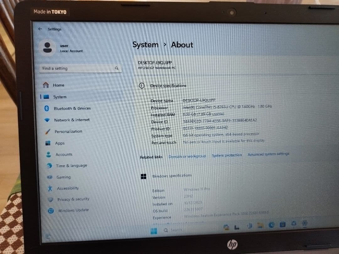 や*ま様 HP ノートPC本体 ブラック