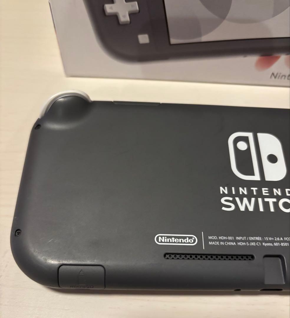 美品 Nintendo Switch Lite グレー 箱付き