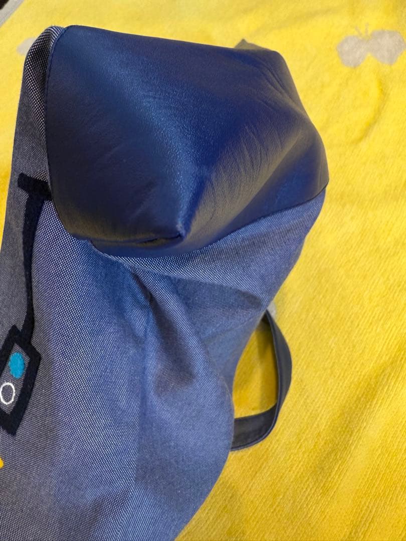 ファミリア　手刺繍　デニムバッグ