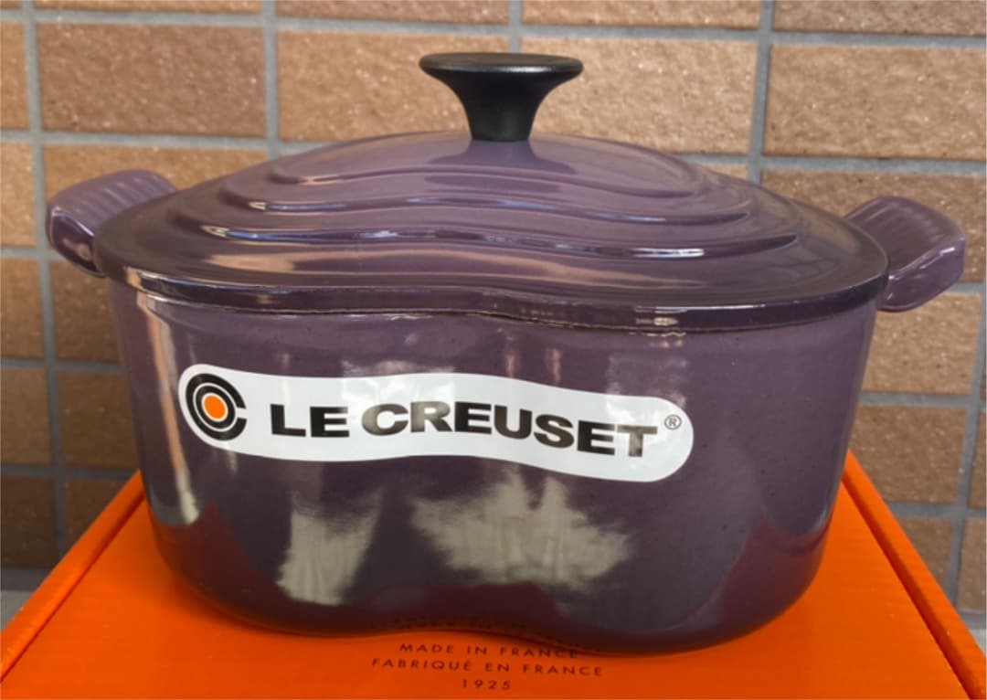ル・クルーゼ　ココットダムール　カシス　両手鍋