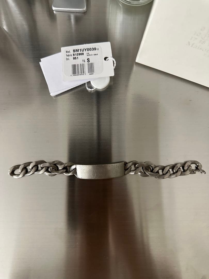 Maison Margiela シルバーチェーンブレスレット S