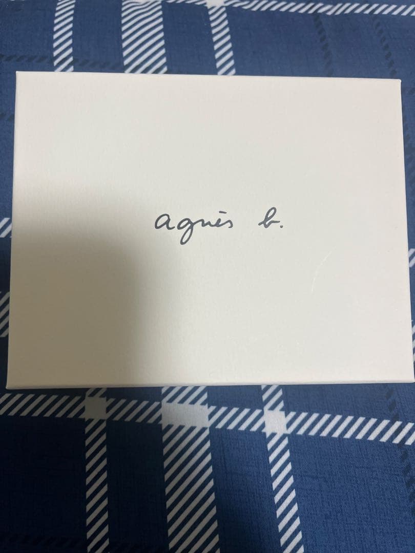 agnes b二つ折り財布ブラック