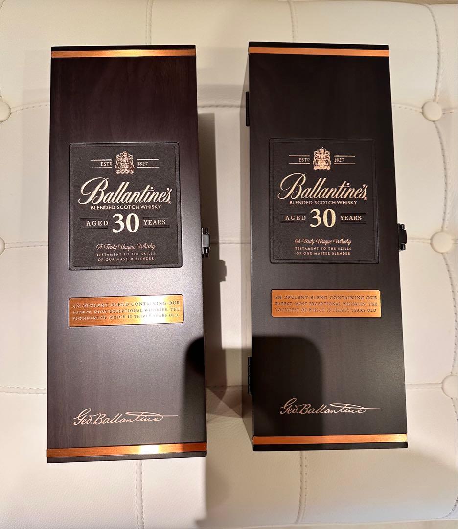 Ballantine's 30年 ウイスキー 木箱入りの2本セット