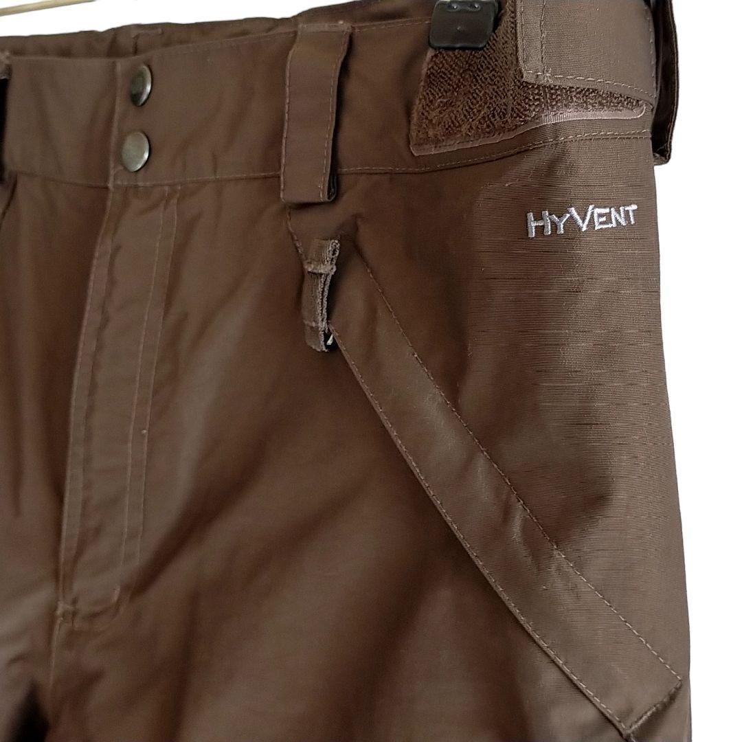 【高機能】US ノースフェイス HYVENT 茶 スノーボード パンツ スキー