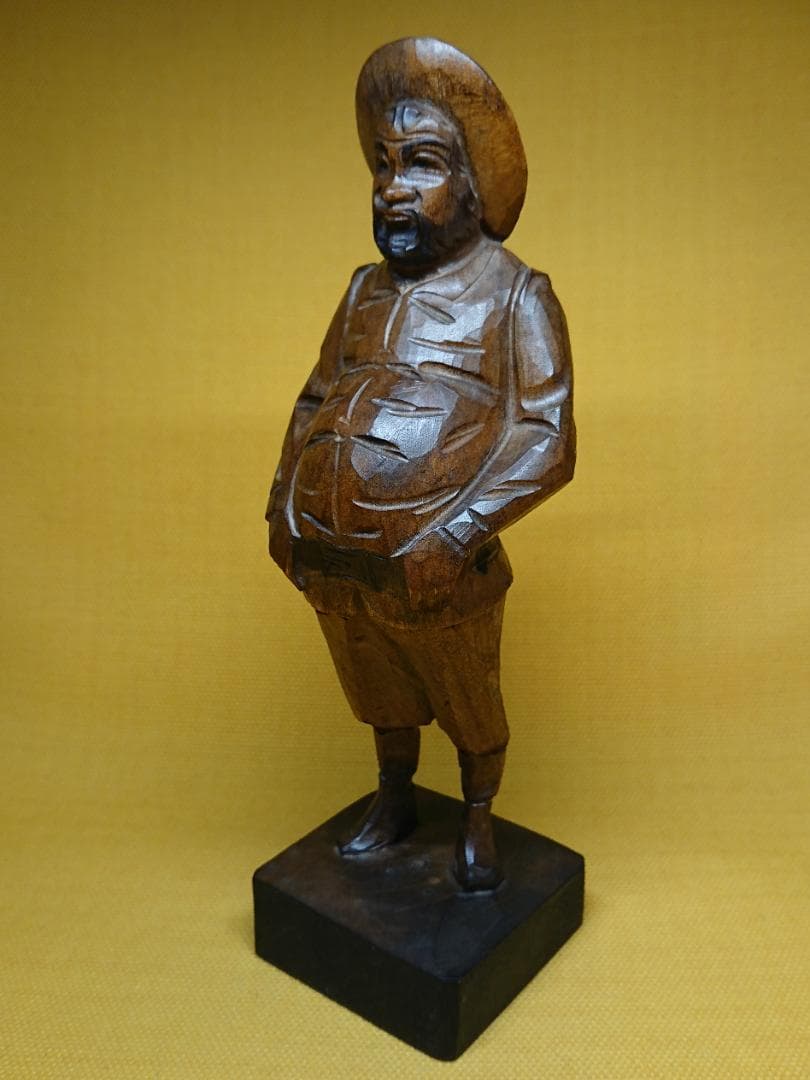 人形　木彫り　彫像　ヨーロッパ　置物　インテリア　工芸品　美術品　A1709