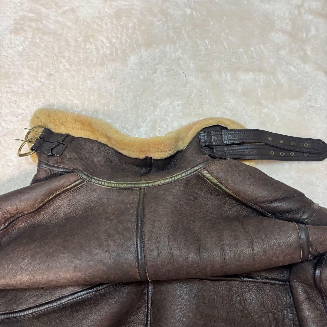 【激レア・美品】B-3 ムートンフライトジャケットL 極厚　短丈　Y2K