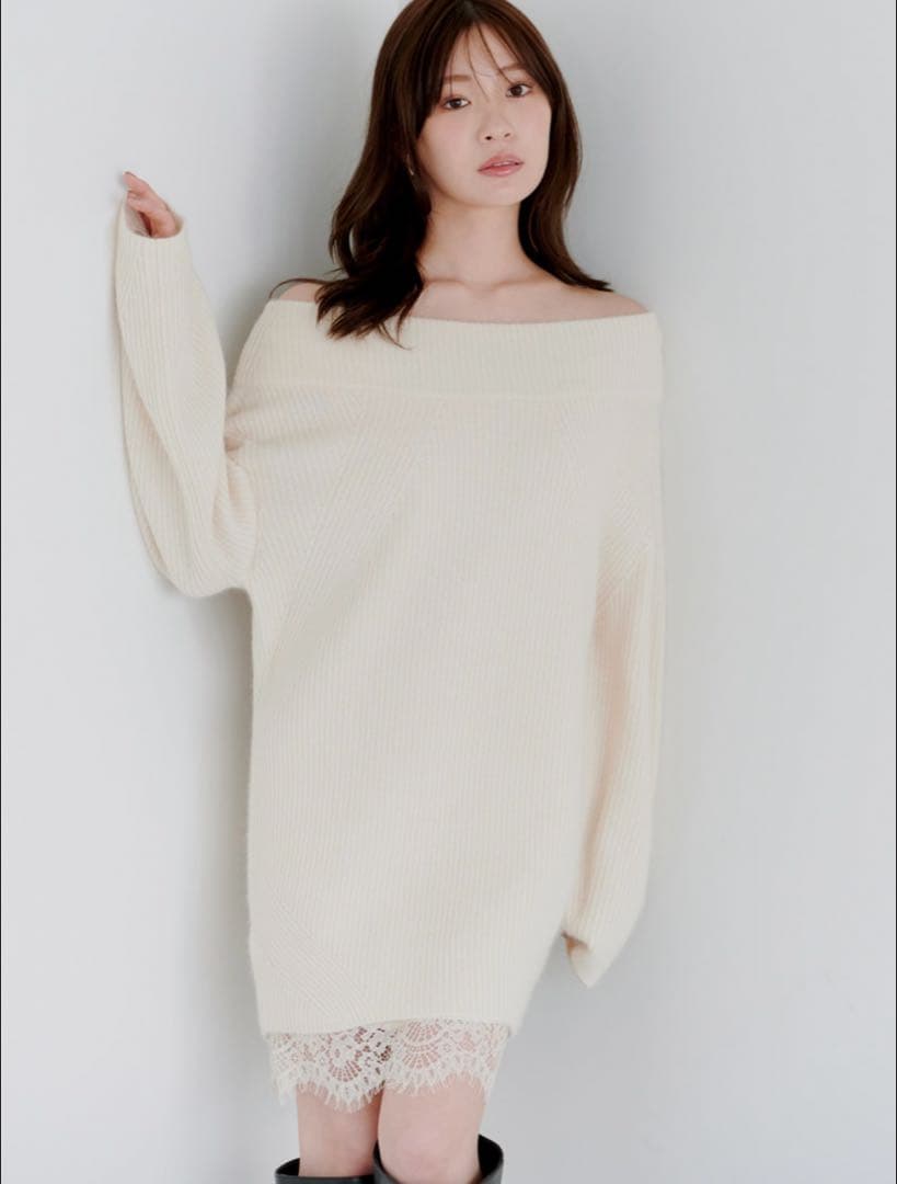 【mayu】SNIDEL ニットセットキャミミニワンピース