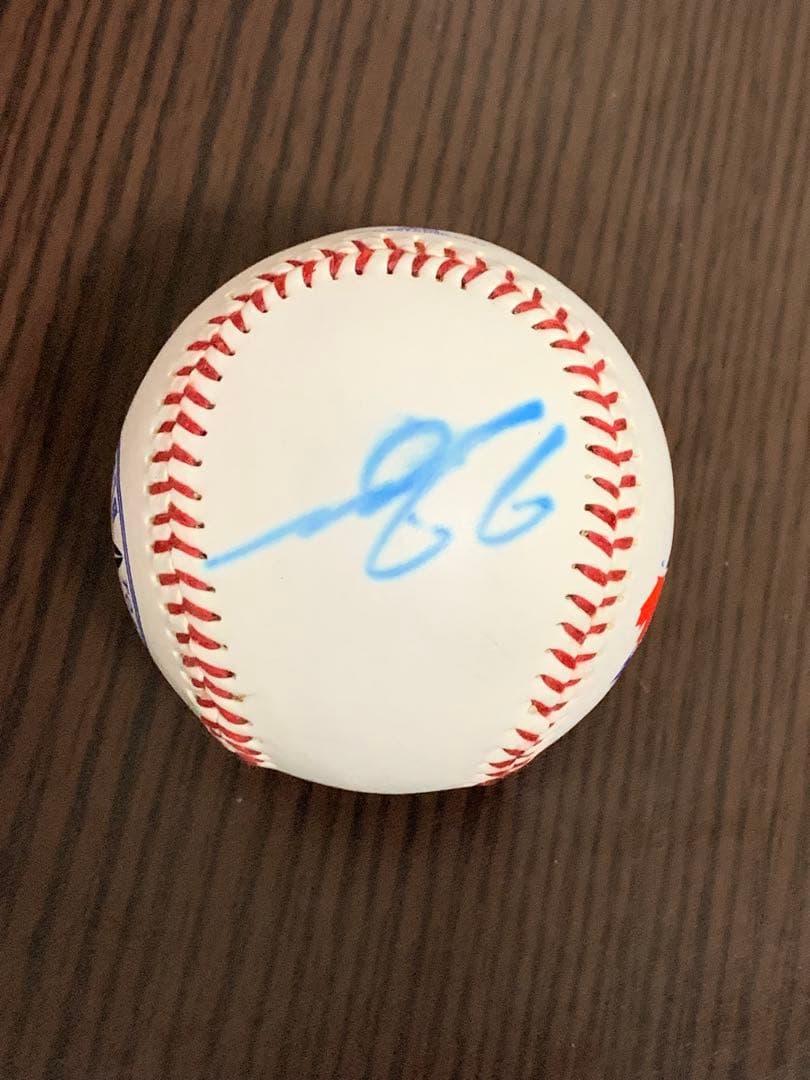 川崎宗則 直筆サインボール MLB ブルージェイズ【試合前練習・本人手渡し】