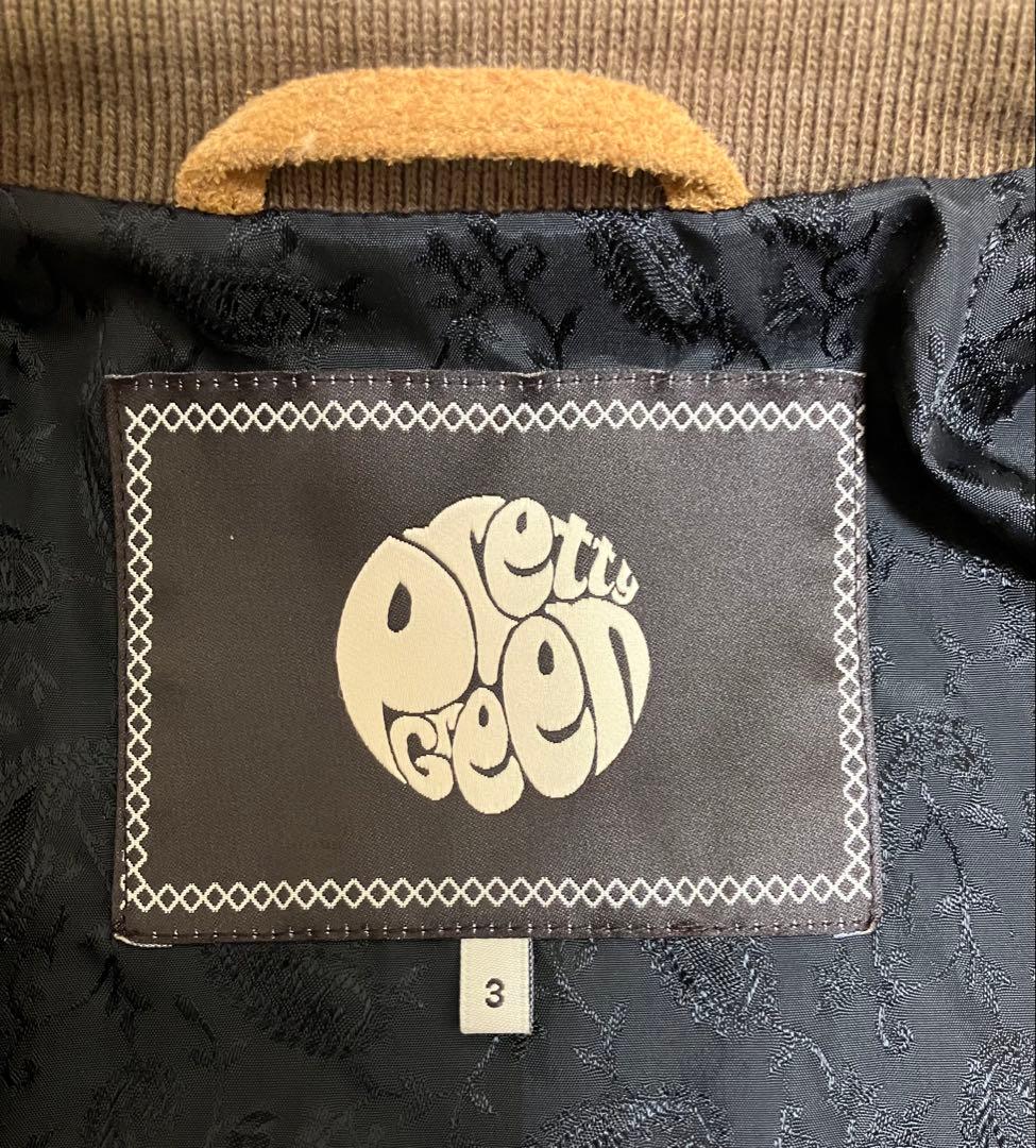 Pretty Green 本革スウェードライダースジャケット サイズ3