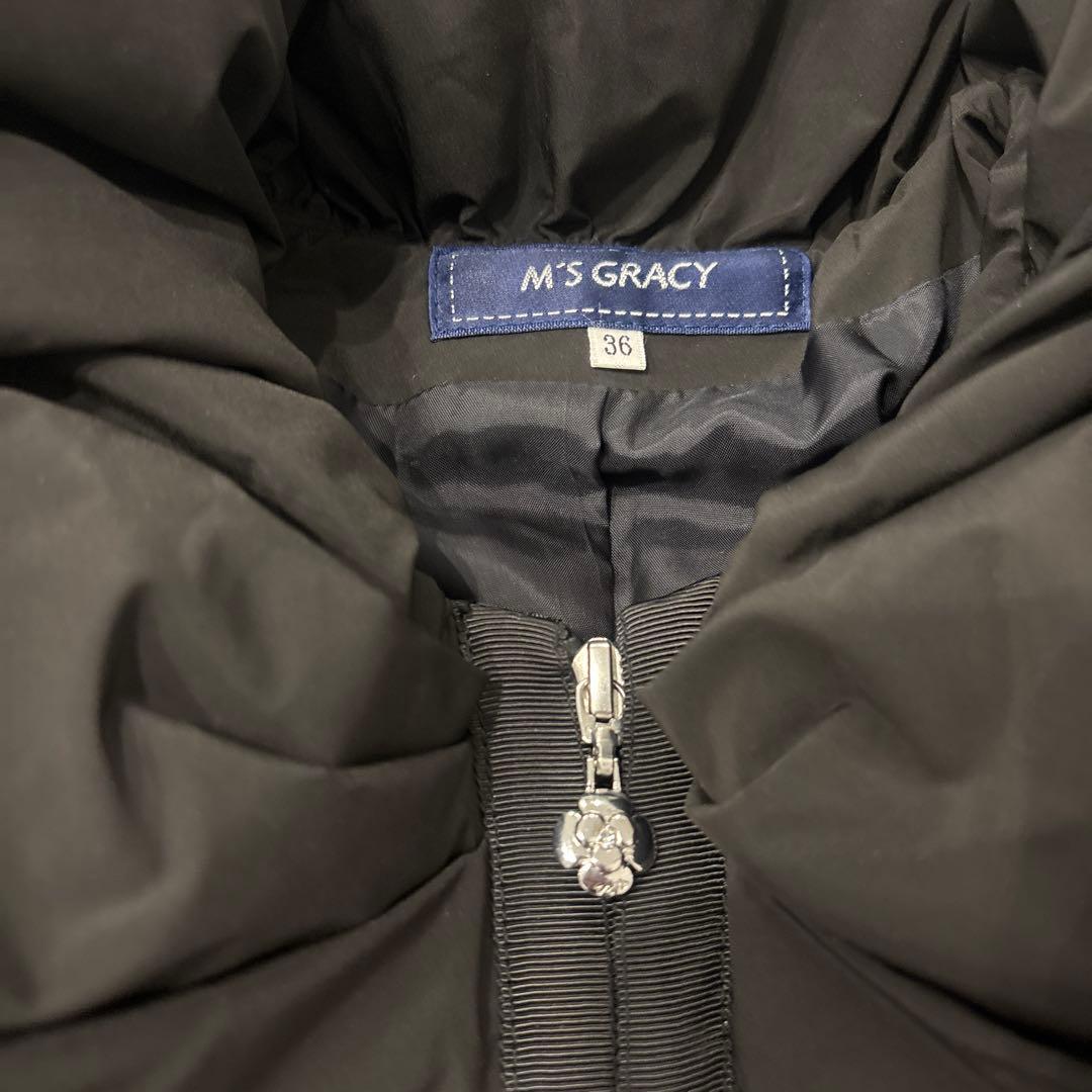 M'S GREACY 黒のショートダウンコート