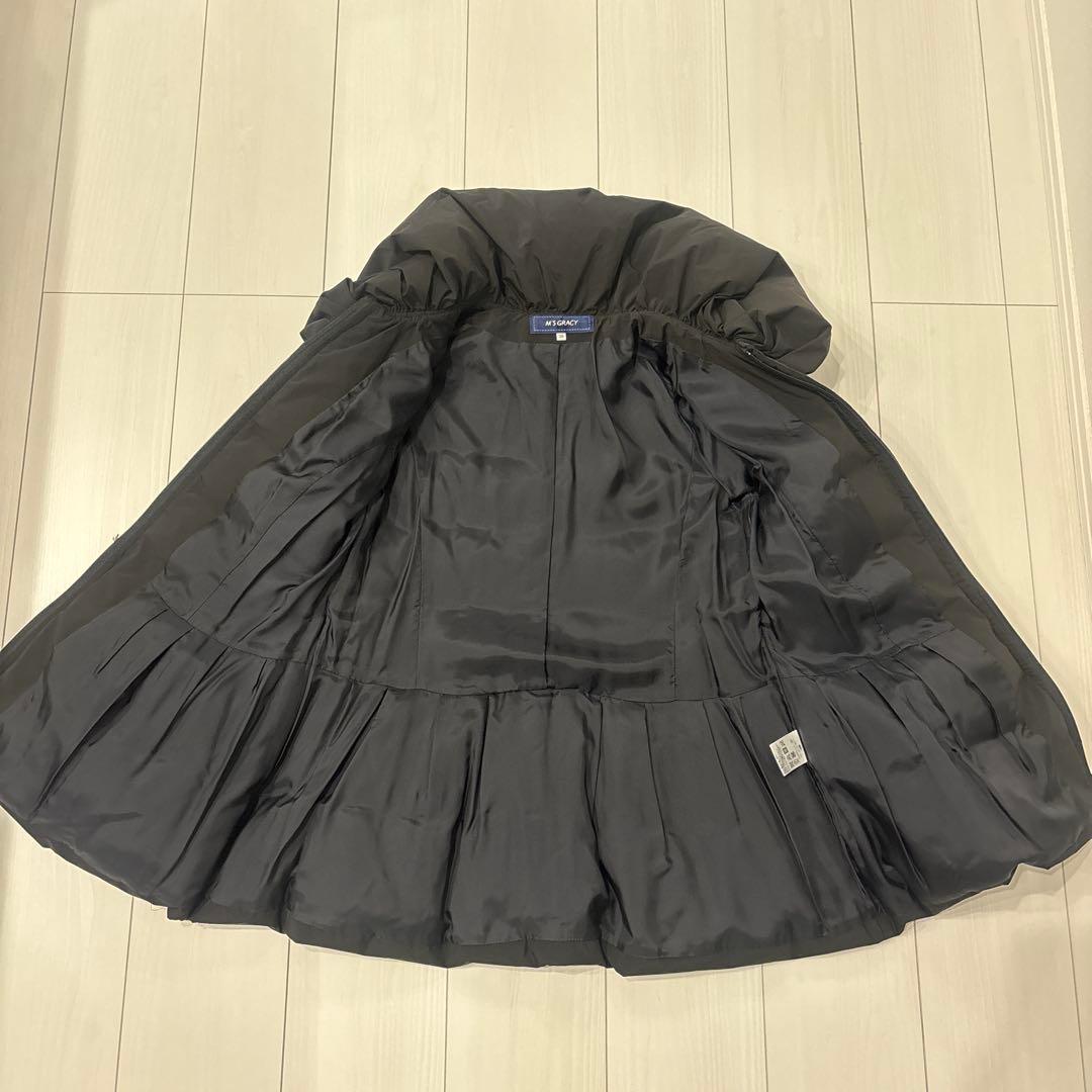 M'S GREACY 黒のショートダウンコート