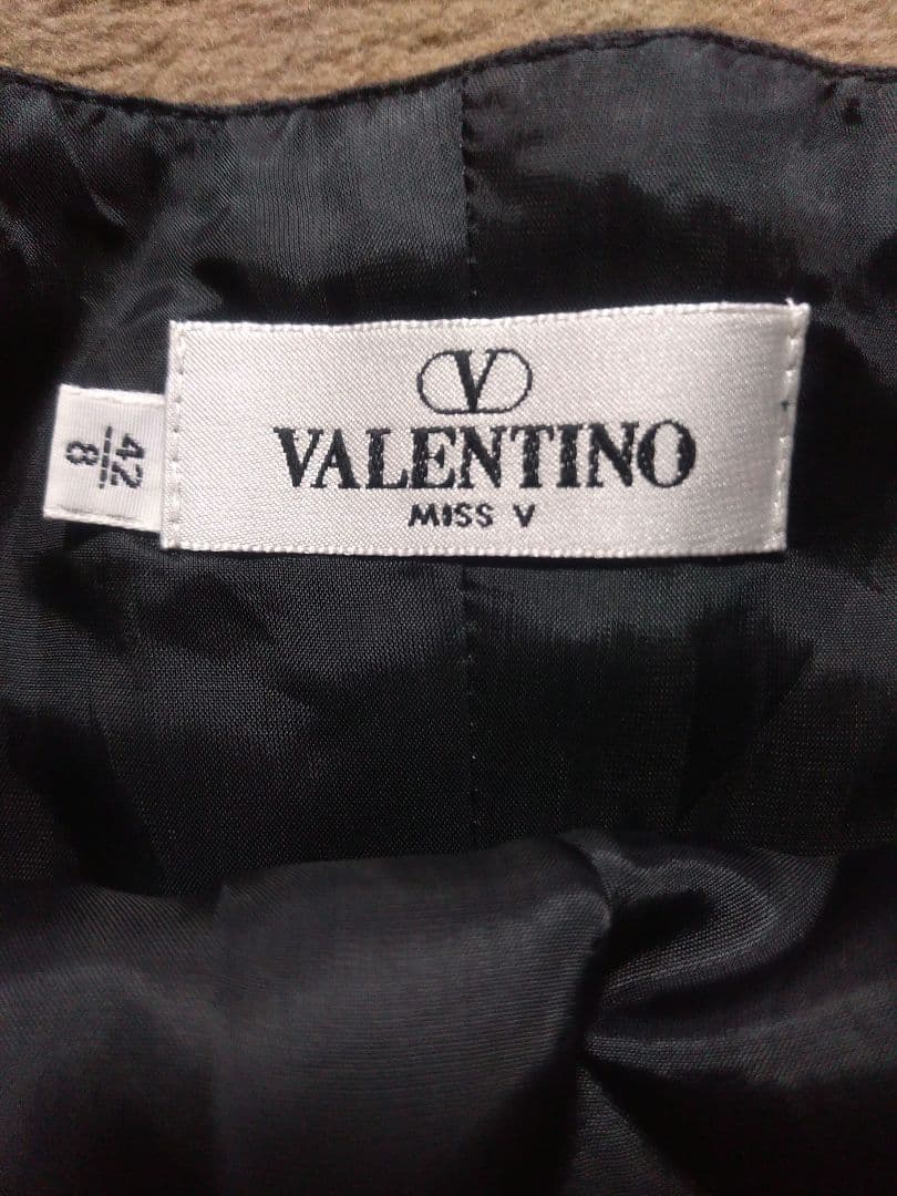 新品★VALENTINO MISS Vヴァレンティノ★リネンベアトップ黒ブラック
