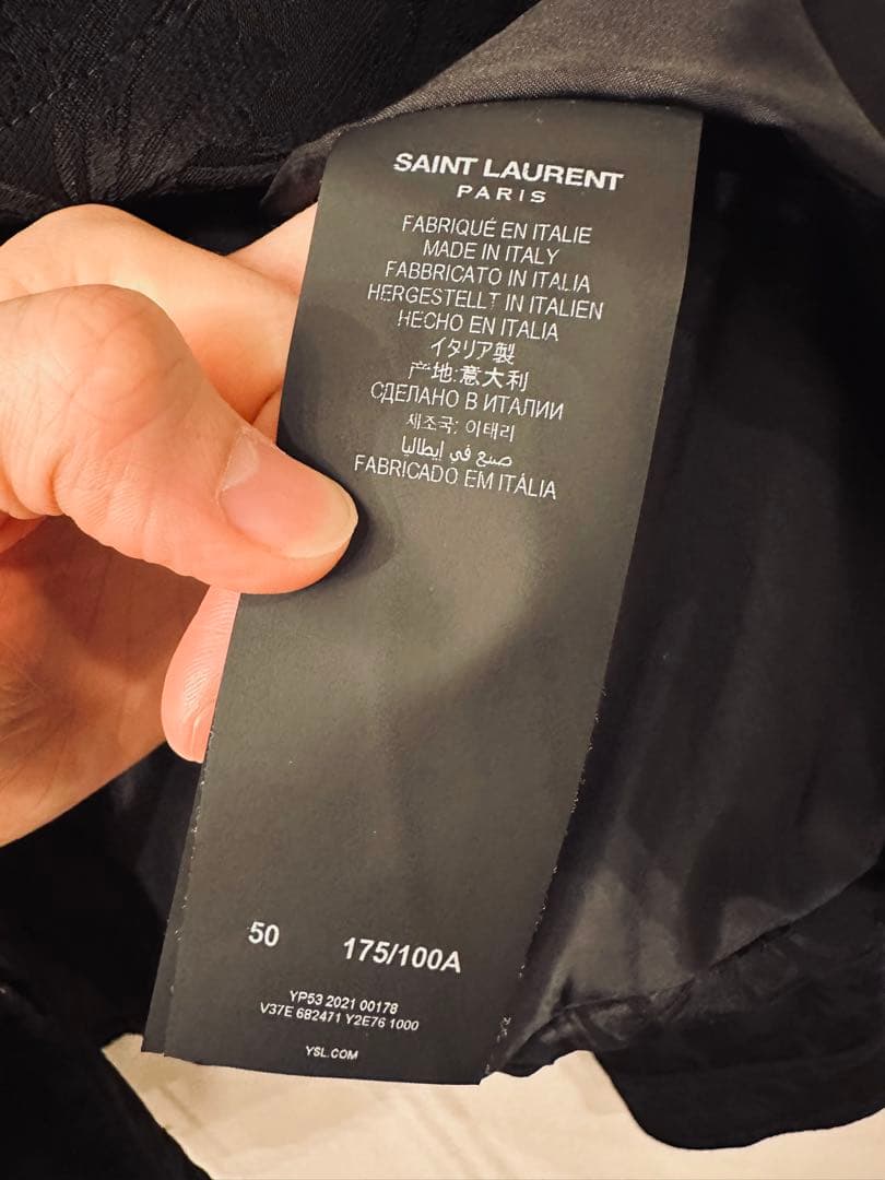 【極美品】 SAINT LAURENT 黒ジャケット サンローラン