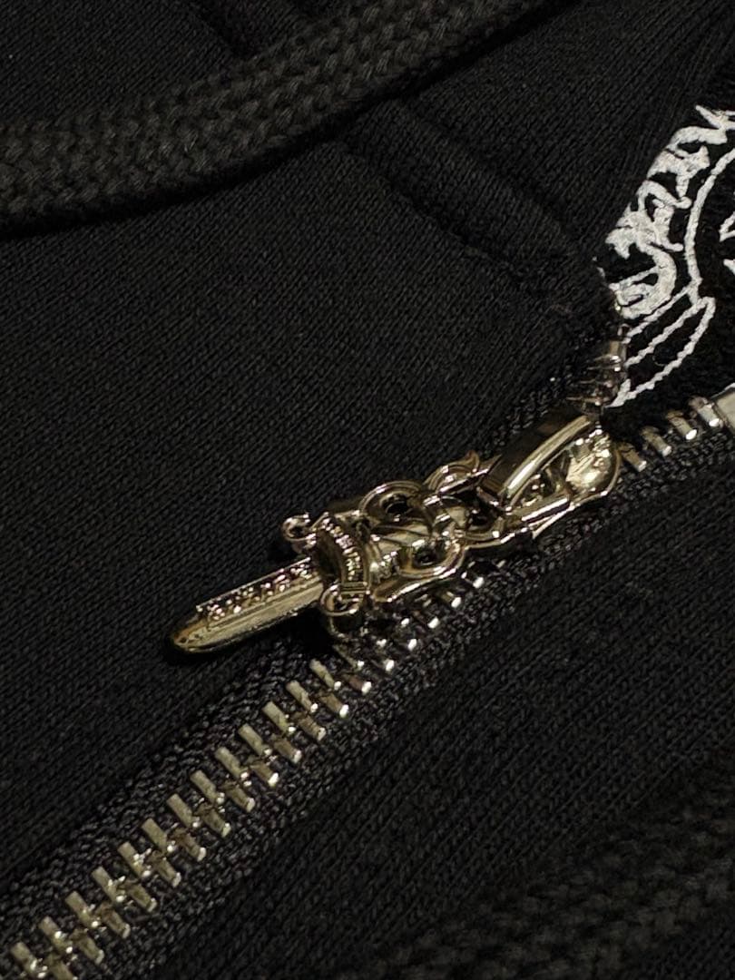 即日発送　Chrome Hearts ブラック フルジップパーカー
