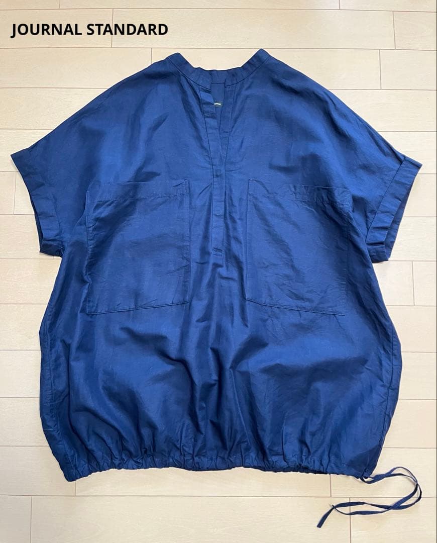 新品／JOURNAL STANDARD　リネン混フレンチスリーブスキッパーシャツ