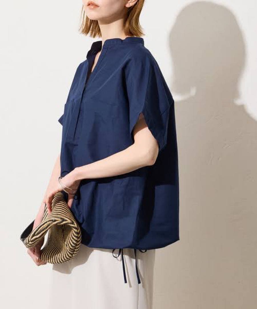 新品／JOURNAL STANDARD　リネン混フレンチスリーブスキッパーシャツ