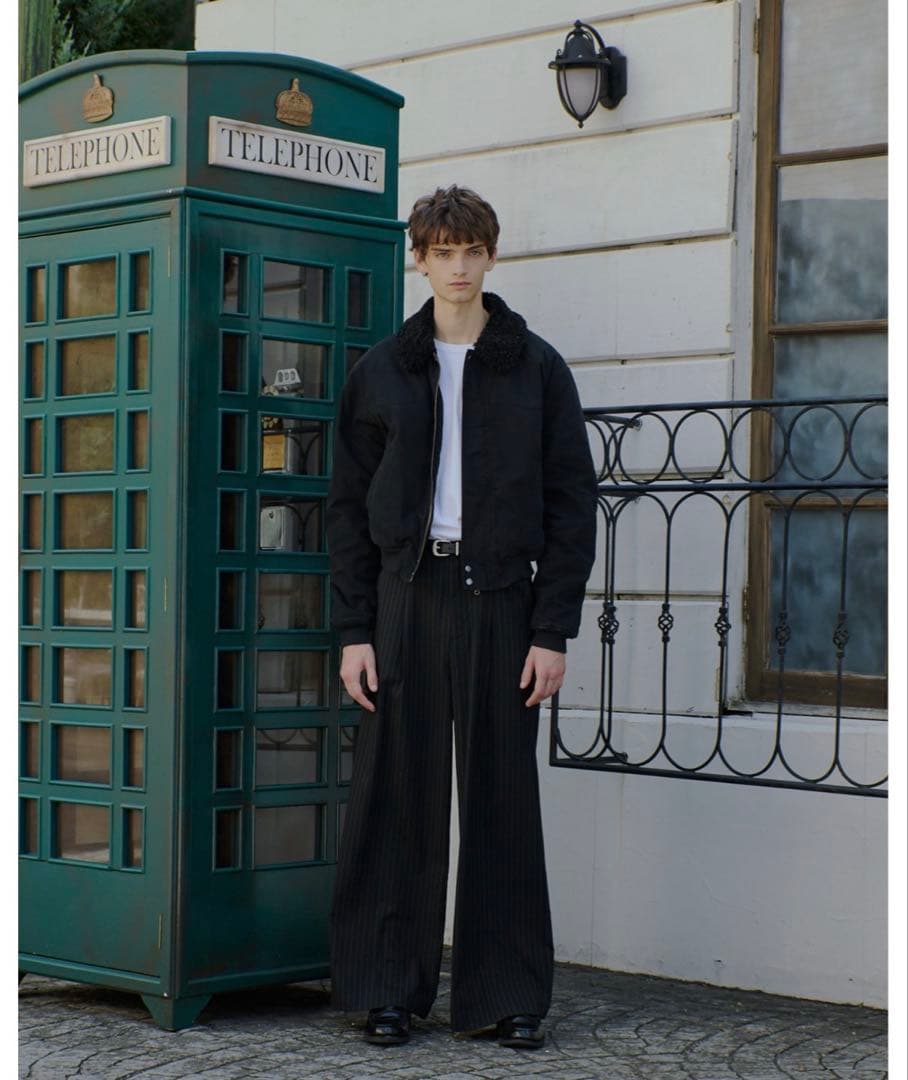 regen glanz collar boa blouson/襟ボアブルゾン