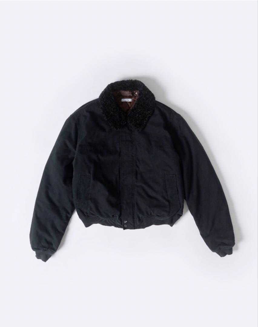 regen glanz collar boa blouson/襟ボアブルゾン