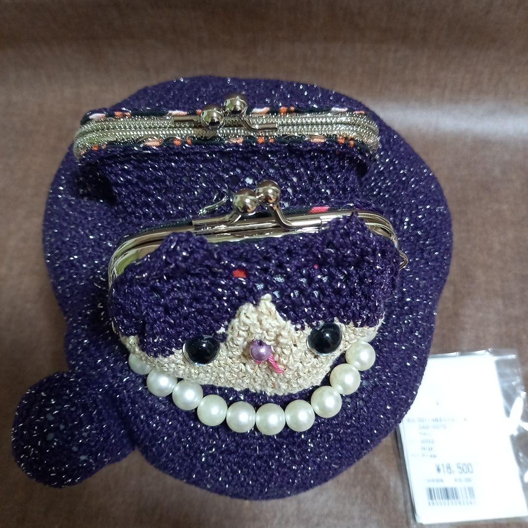 新品　アッシュペーフランス　hitoco がま口　猫　作家　ハンドメイド