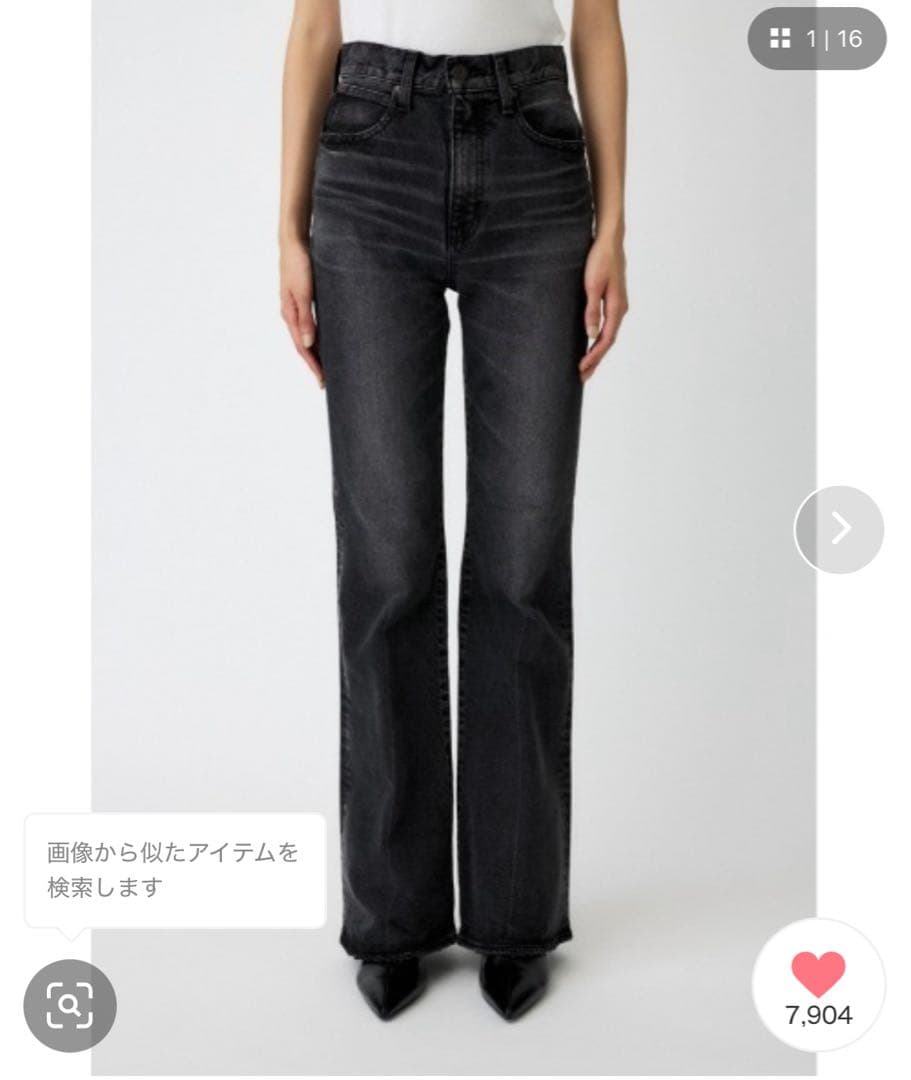 MOUSSY MVS BLACK FLARE 25サイズ ブラック