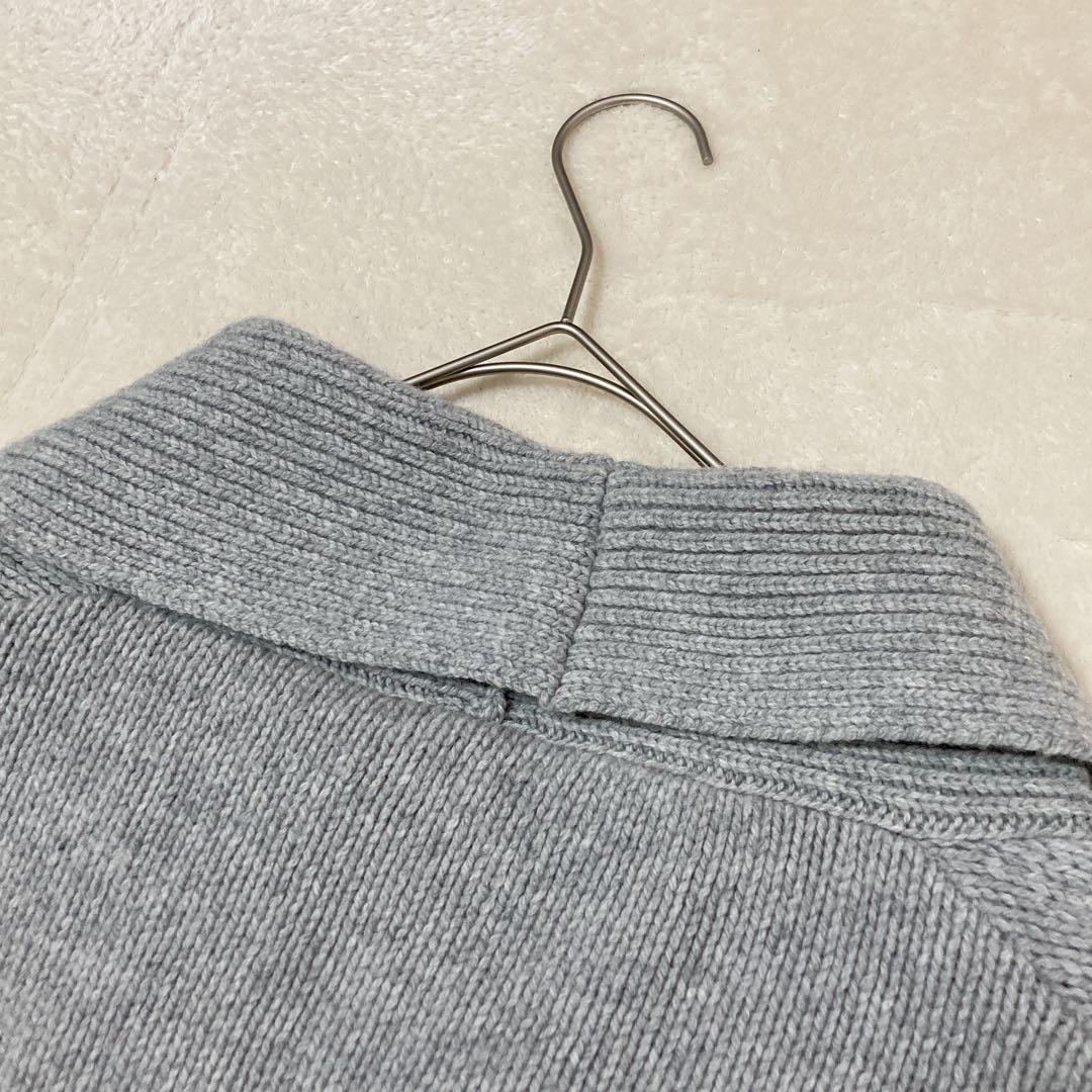 【美品】JOHN SMEDLEY カシミヤ混 ショールカラー カーディガン S