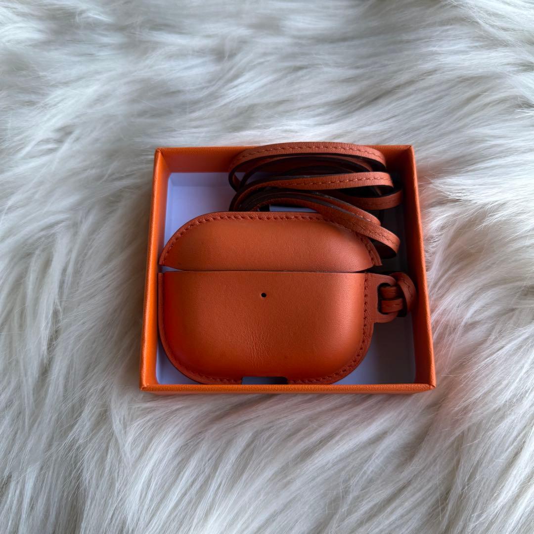 エルメス AirPods Pro イヤホン ケース ヴォースイフト オレンジ