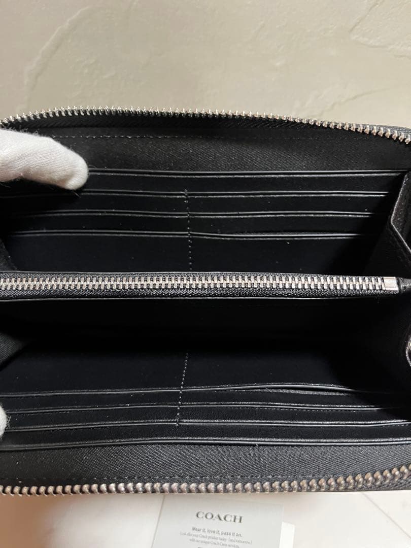 ✨️新品未使用✨️COACH ブラック レザー 長財布