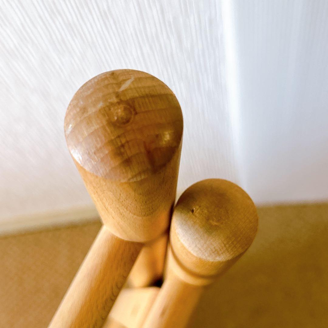 【廃盤】無印良品　木製折畳み椅子　天然木 ブナ材